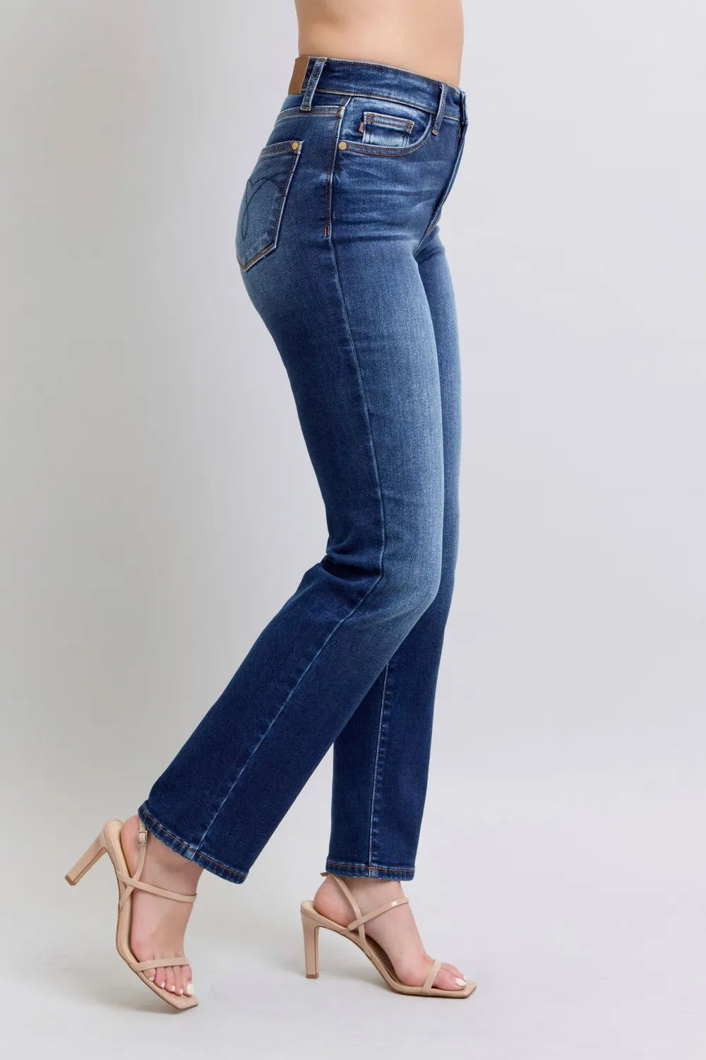 Everyday Washed Straight Leg Jeans with Pockets
