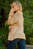 Textured Basic Collar Neck Sweater Pullover