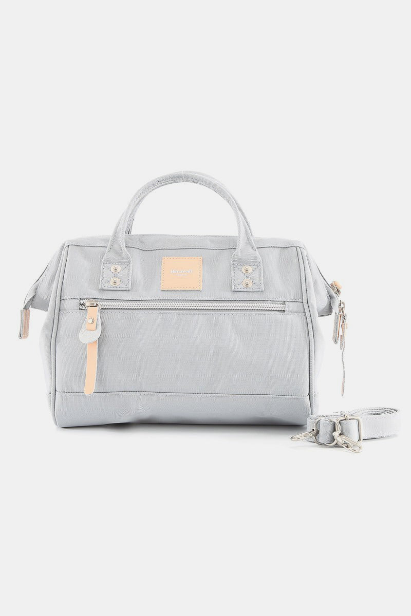 Waterproof Canvas Removable Strap Handbag - Light Blue