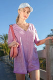 Plus Size Mineral Washed Casual Knit Romper