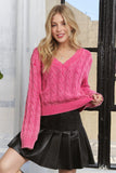 Mineral Washed Sweater Top