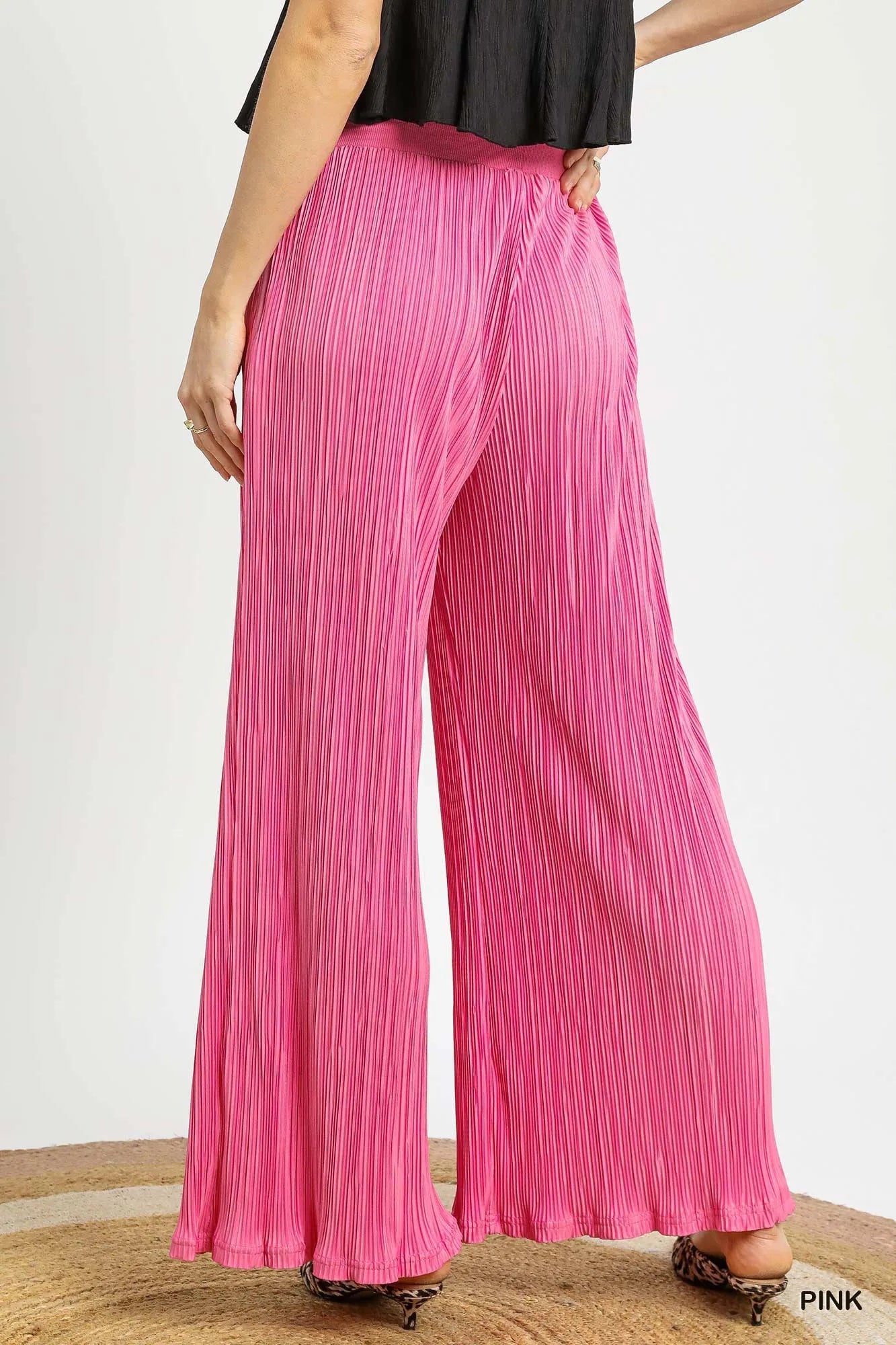Elegant Palazzo Textured Bottoms