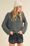 Mock Neck Long Sleeve Sweater