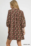Tie-Neck Babydoll Dress