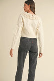 Ruffled Lace Crochet Sweater