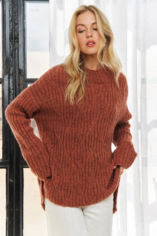 Hi Low Hem Comfy Sweater