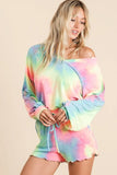 Tie Dye French Terry Top and Shorts Set