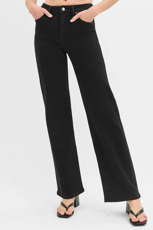 High Rise Wide Jeans