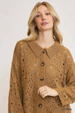 Oversized Button-Up Knit Cardigan
