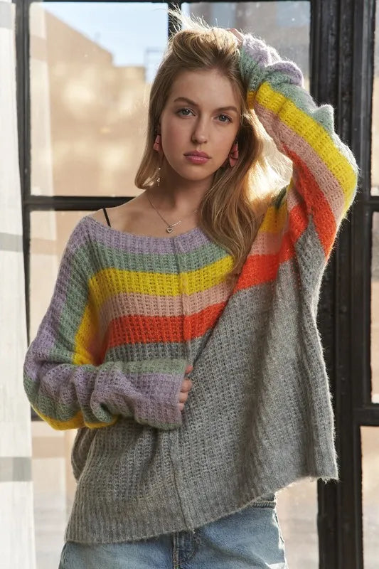 Multi Stripe Sweater