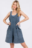Low Scoop Neck Tank Washed French Terry Romper