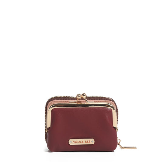 Kiss-Lock Vegan Leather Mini Wallet