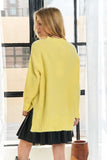 Side Slit Soft Sweater Top