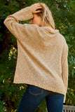 Textured Basic Collar Neck Sweater Pullover
