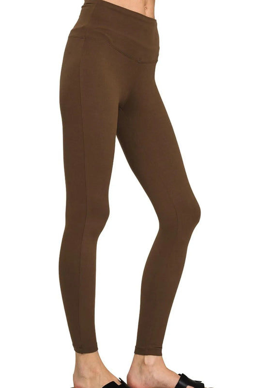 Premium Microfiber Wide Waistband Leggings