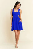 Washed Satin Cutout Skirt Bandeau Mini Dress
