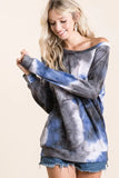 Tie Dye Sweater Knit Top