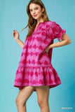 Sweetheart Ruffle Sleeve Babydoll Dress