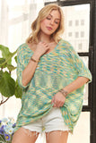 Multi Color Lightweight Sweater Top