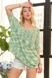 Multi Color Lightweight Sweater Top