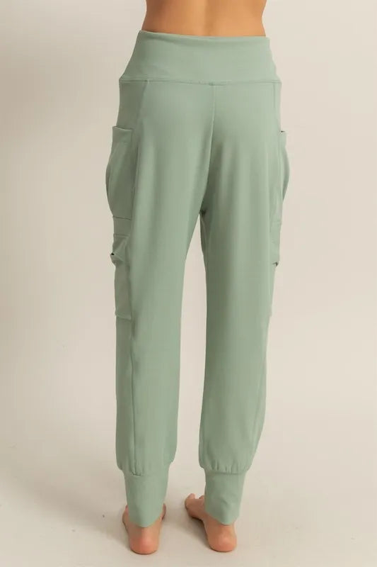 High-Waist Pocket Detail Comfy Sweatpants