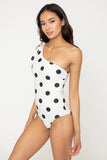 Cream Black Dot