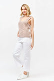 Washed Scoop Neck Sweater Tank