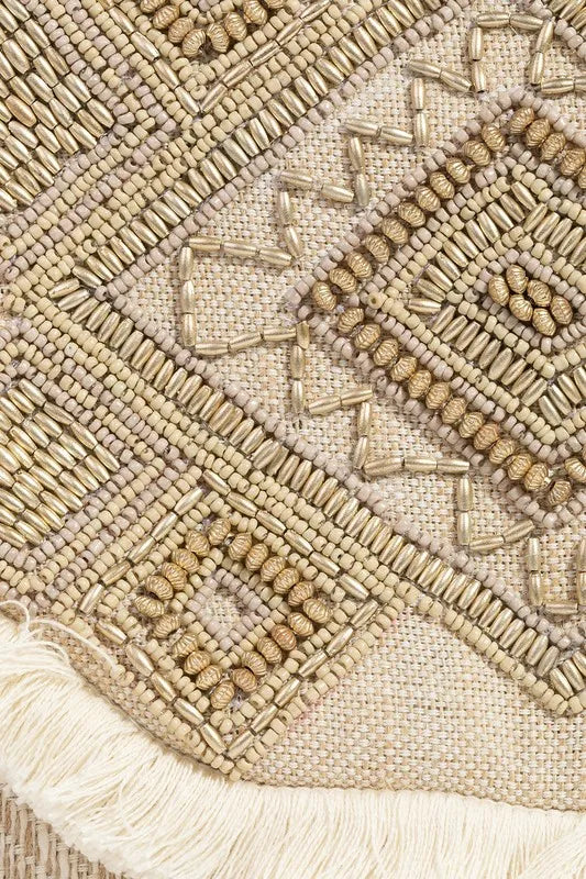 Boho Beaded Pattern Envelope Bag