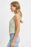 Full Size V Neck Button Down Vest Plus Size