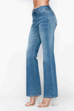 Full Size Cat's Whiskers Mid Rise Bootcut Jeans