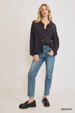 Eyelet Lace Button-Front Cardigan