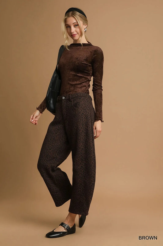 Fierce Print Wide Leg Pants