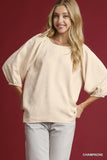 Puffy Sleeve Relaxed Fit Blouse