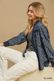 Diamond Quilted Denim Shirt Jacket