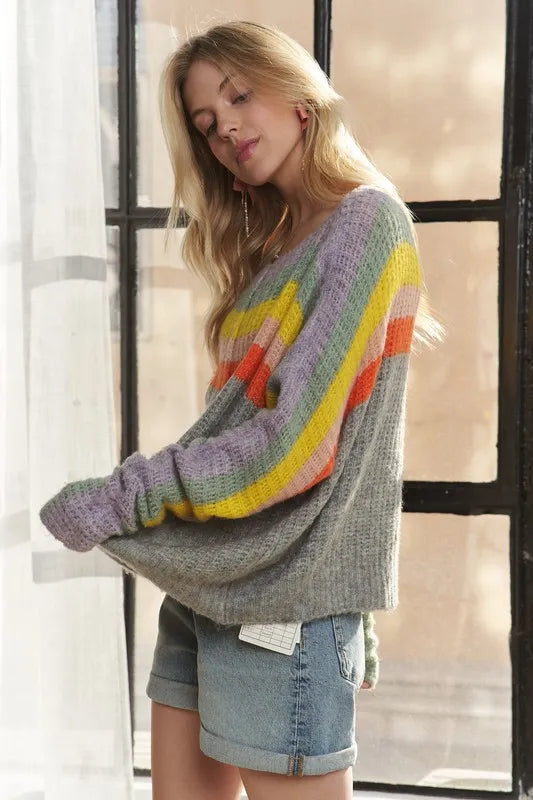 Multi Stripe Sweater
