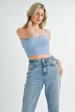 Scalloped Edge Ribbed Knit Cami