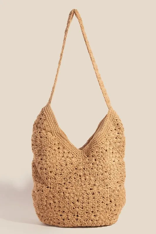 Intricate Braided Hobo Tote Bag