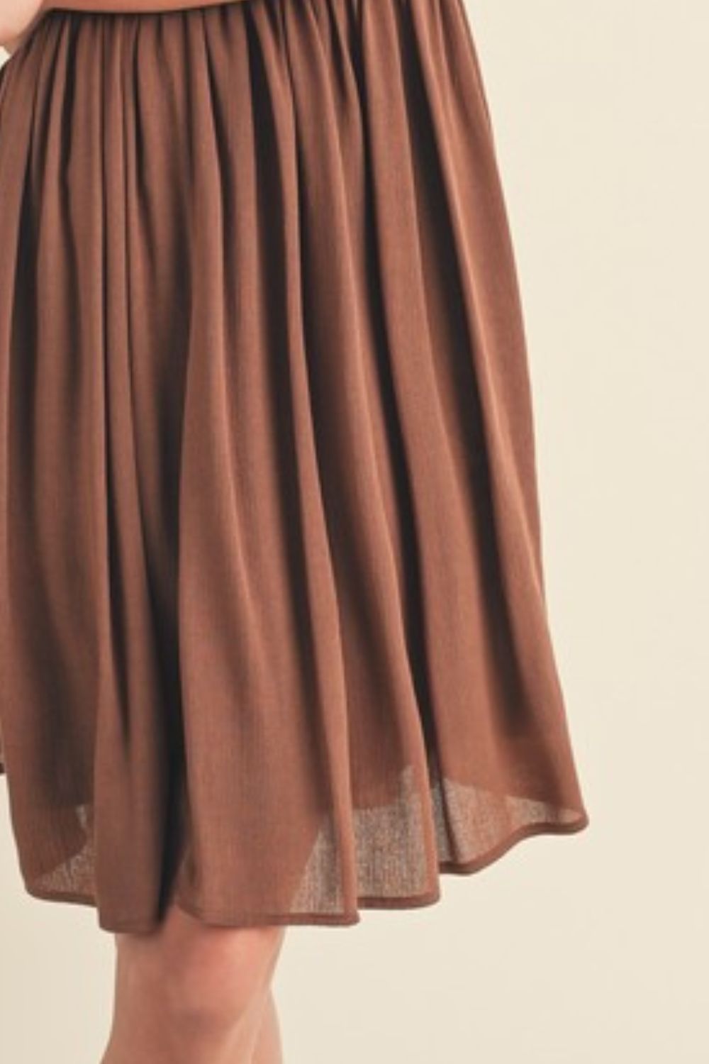 Ruched Plunge Mini Cami Dress