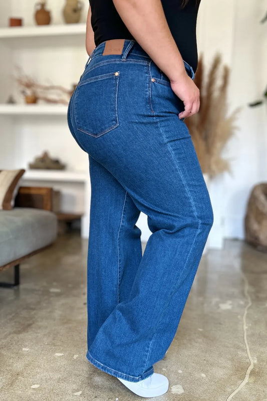 Full-Length Classic Straight-Leg Denim