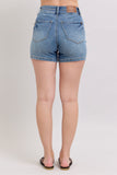 Full Size High Rise Tummy Control Denim Shorts Plus Size