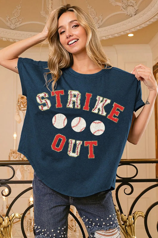 Vintage Baseball Graphic Short Sleeve Tee