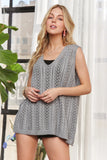  Loose Fit Lightweight Sweater Vest Top