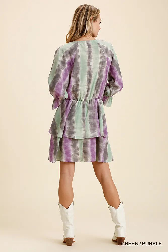 Ruffled Layered Sundress with Stretchy Waistband