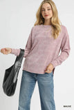 Chic Textured Knit Long Sleeve Top