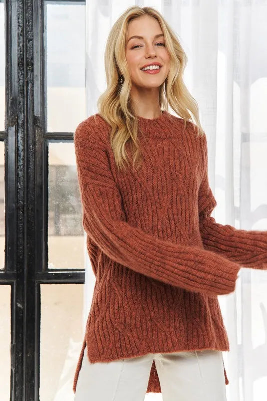 Hi Low Hem Comfy Sweater