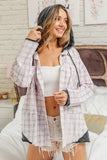 Casual Check Shirts With Hood