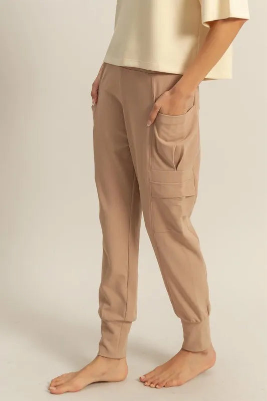 High-Waist Pocket Detail Comfy Sweatpants