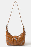 Studded Leather Western Crossbody Bag