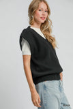 Relaxed V-Neck Sweater Vest