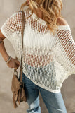 Breezy Round Neck Half Sleeve Knit Layering Sweater